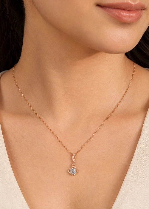 Roselle Solitaire Necklace