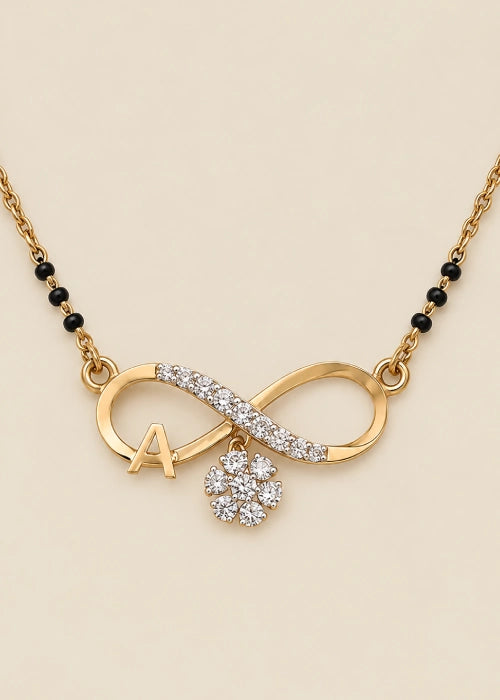 Infinity Blossom Diamond Mangalsutra