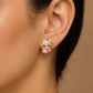 Blush Pink Diamond Drop Studs