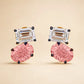 Blush Pink Diamond Drop Studs