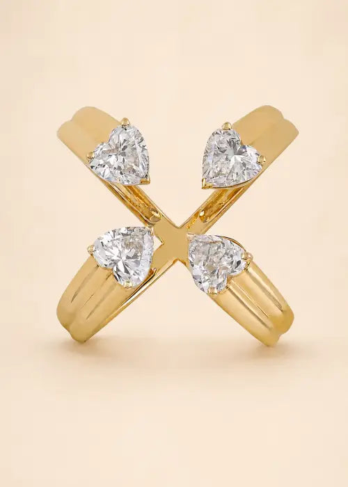 Quadra Heart Ring