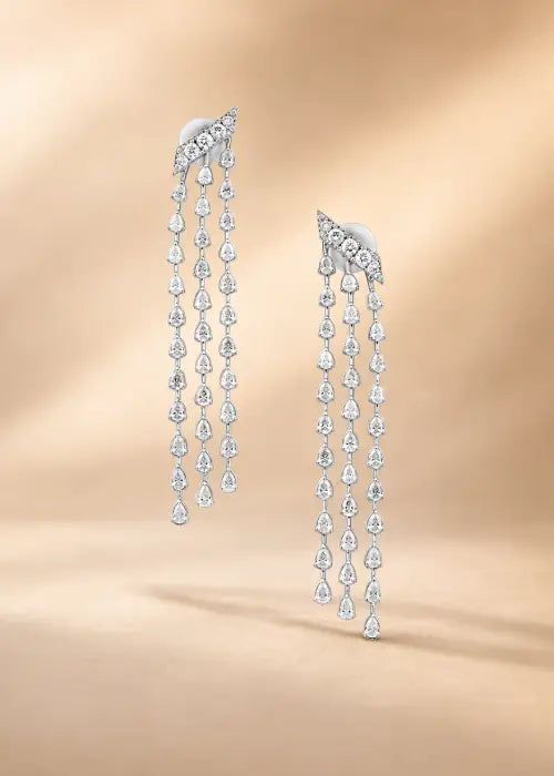 Diamond Rainfall Earrings
