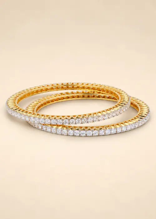 Eternity Diamond Bangle Set (Pair)