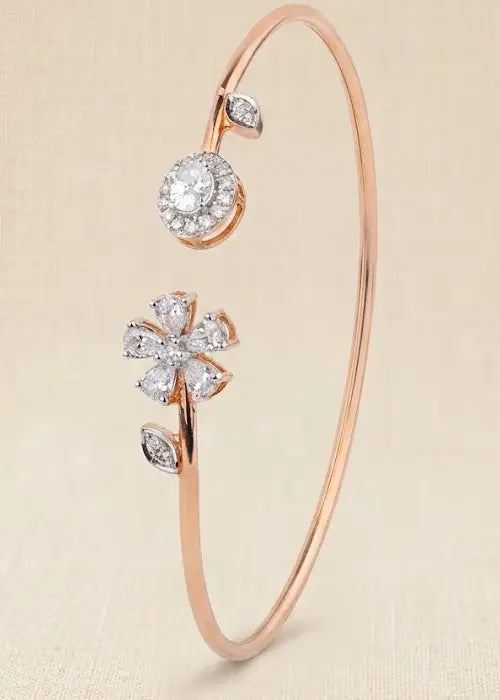 Flora Halo Diamond Bracelet