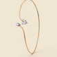 Minimalist Heart & Round Bangle