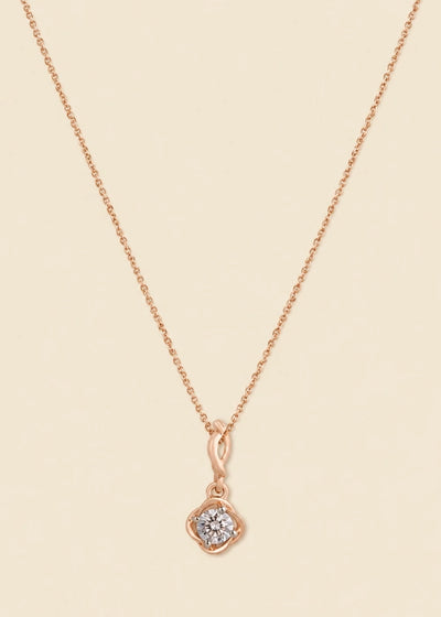Roselle Solitaire Necklace