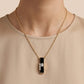 Onyx and Diamond Pendant