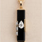 Onyx and Diamond Pendant