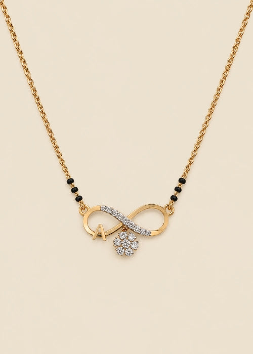 Infinity Blossom Diamond Mangalsutra