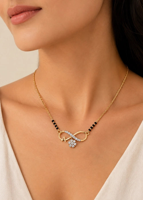 Infinity Blossom Diamond Mangalsutra