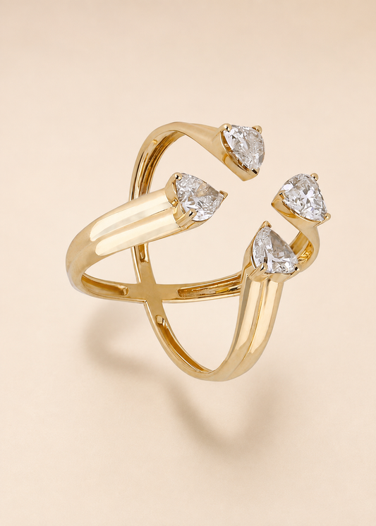 Quadra Heart Ring