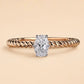 Twisted Solitaire Ring