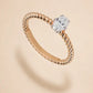 Twisted Solitaire Ring
