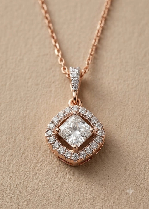 Aura Radiance Diamond Pendant Necklace